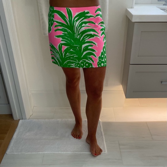 NWT - Lilly Pulitzer Tate Skirt Pink Pout Flamenco - Picture 2 of 9